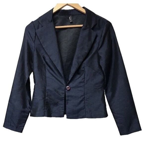 Trixxi Jacket Womens Small Blue One Button - Picture 1 of 8